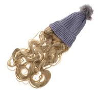 VALICLUD Sombrero De Peluca Para Mujer Peluca Larga y Rizada Accesorios Cabello Para Invierno Extensiones De Cabello Realista