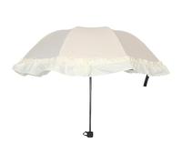 VALICLUD Sombrilla de protección solar para mujer: sombrilla vintage con ribete de encaje, portátil, y resistente al viento, ideal para bodas, fiestas, vacaciones y viajes.