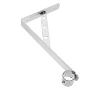 VALICLUD Soporte de Barra para Armario Soporte de Barra de Ropa de Acero Inoxidable Plata Montaje Lateral Fijo para Hogar E Interior