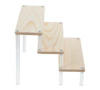 VALICLUD Soporte de Exhibición Acrílico Escalonado para Joyería y Cosméticos Estante Transparente Diseño Estable y Montaje Sencillo para Perfumes y Accesorios