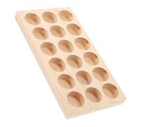 VALICLUD Soporte de Madera para Aceites Esenciales 18 15Ml Organizador Portátil para Aromaterapia Estuche de Almacenamiento