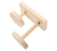 VALICLUD Soporte de Madera para Joyas Diseño Escalonado de 2 Capas, Exhibidor Estable y Minimalista Adecuado para Anillos y Collares en Tocadores o Tiendas