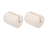 VALICLUD Soporte de Puerta Cilíndrico de Nbr para Seguridad de Bebés, Protector Antipinchazos Silencioso, 2 Piezas Beige para Hogar y Protección Infantil