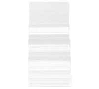 VALICLUD Soporte Escalonado de Acrílico para Exhibición de Joyas y Gafas, Estante Expositor Diseño Trapezoidal y Espacio Ampliado para Uso en Comercios