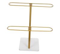 VALICLUD Soporte para Gafas de Sol Metálico Dorado de Organizador Estable y Elegante para Escritorio Expositor Resistente para Gafas y Lentes Soporte Compacto para Almacenamiento y