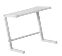 VALICLUD Soporte para Horno De Acero Al Carbono Pequeño Blanco, Estante Ajustable para Microondas, Almacenamiento De Cocina para Electrodomésticos Pequeños, Soporte De Sobremesa Compacto