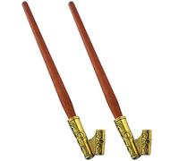 VALICLUD Soportes para Plumas de Caligrafía Clásicas de Madera y Aleación de Hierro, Escritura y Fácil Mantenimiento, Paquete de 2 Piezas para Práctica Artística