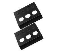 VALICLUD Soportes para Vasos de Pigmento Paquete de 2 Piezas para Joyería y Otras Manualidades de Hierro Negro Diseño Rectangular de 7 Orificios, Fácil Clasificación y Gestión