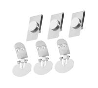 VALICLUD Sujetacorbatas Magnético Invisible Acero Inoxidable 3 Pares Clip De Corbata Para Hombre Traje Negocios Boda Estilo Profesional Accesorio Antideslizante Compacto Plata