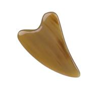 VALICLUD Tabla de Masaje Triangular de Cuerno de Yak Mediana Herramienta de Masaje Placa Raspadora para Aliviar Dolores Musculares Espalda Cuello Piernas y Rostro