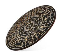 VALICLUD Tablero de Péndulo de Madera Grande para Adivinación Decoración Rústica Herramienta Espiritual Versátil para Mensajes y Búsqueda de Respuestas