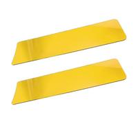 VALICLUD Tablero de Tinte Profesional Semitransparente para Peluquería, 2 Piezas Amarillas, Herramienta para Mechas y Balayage, Paleta para Aplicar Color Uniformemente en Cabello Largo