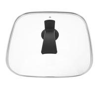 VALICLUD Tapa Cuadrada para Olla y Sartén de Vidrio Resistente al Calor 30X30 CM Tapa para Utensilios de Cocina y Barbacoa Cubierta Cúpula para Alimentos y Control de Cocción