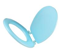 VALICLUD Tapa de Asiento de Inodoro de Baño Eva Gruesa Azul Uo, Funda Extraíble de Espuma Blanda para Inodoro Doméstico, Asiento Cómodo y Lavable para Uso en Baños y Viajes