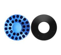 VALICLUD Tapa de Horquilla de Bicicleta Profesional de Aleación de Aluminio Azul, Resistente al Desgaste Efecto Decorativo para Accesorios de Bicicleta de Montaña