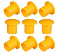 VALICLUD Tapas de Protección para Varillas de Refuerzo Plásticas Tipo Hongo Amarillas 30 Piezas 2.36X2.36X1.49 Pulgadas para Construcción y Obras