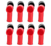 VALICLUD Tapas Protectoras para Bornes de Batería de Coche 10 Pares Negro y Rojo Cubiertas Aislantes de Plástico Resistentes Oxidación y Temperatura Protección Segura para Terminales de