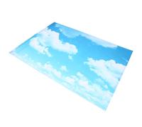 VALICLUD Tapiz de Moda Azul y Nubes en Dacrón para Decoración Dormitorio y Fondo de Estudio Fotográfico 210 X 150 CM