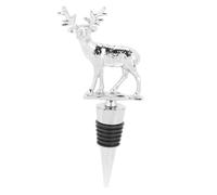 VALICLUD Tapón de Vino Metálico con Diseño de Decorativo Sellador Reutilizable para Botellas Duradero y Compacto Regalo para del Vino Navidad
