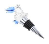 VALICLUD Tapón de Vino Reutilizable Accesorio Decorativo de Cristal Diseño de Conejo Sellador Hermético Antifugas para Botellas de Vino para Uso en Fiestas y Hogar