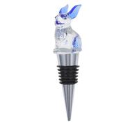 VALICLUD Tapón de Vino Reutilizable Forma de Conejo Azul, de Aluminio y Silicona, a Prueba de Derrames y Que Preserva el Sabor Original para Fiestas y Bares