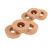 VALICLUD Tapones de Corcho con Orificio 6 Piezas para Jarrones Hidropónicos y Terrarios Colgantes, Tapa Redonda de Corcho Natural 6.5 Cm para Plantas, Accesorios para Jardinería