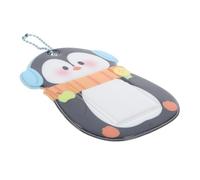 VALICLUD Tarjetero de PVC Diseño de Animal de Dibujos Animados, Protección Versátil para Tarjetas Pequeñas, Color Negro, Adecuado para Uso Diario y Estudiantes