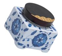 VALICLUD Tarro de Cerámica Estilo Chino Azul y Blanco con Tapa Hermética Almacenamiento Sellado para Té Suelto Frasco Pequeño para Cocina y Conservación de Alimentos Diseño Vintage