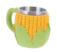 VALICLUD Taza de Acero Inoxidable Mango, Fruta 3d, Verde | Acabado de Resina, Base Estable, Estilo Creativo y Único, para Guardar Bebidas en Casa
