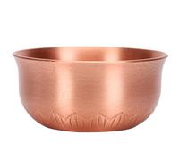 VALICLUD Taza de Cobre Puro Redonda para Ofrendas Budistas, Copa Decorativa Creativa Resistente al Envejecimiento Frágil para Sala Budista