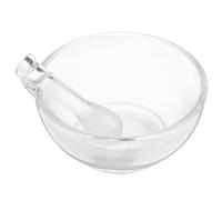 VALICLUD Tazón Mortero de Vidrio para Cocina y Laboratorio, Juego para Molienda y Mezcla de Ingredientes y Cosméticos