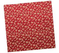 VALICLUD Tela para Embalaje de Cajas Japonesa Rojo 70 Cm Estampado de Flores de Ciruelo, Envoltura Reutilizable para Regalos y Loncheras, Decorativa y Ecológica para Amantes Cultura