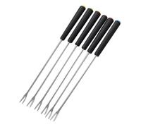 VALICLUD Tenedores para Mojar Fondue de Acero Inoxidable, 6 Piezas para Chocolate y Fruta, Utensilios para Fuente de Chocolate, Uso en Casa, Fiestas y Hotel, Accesorios para Cocina