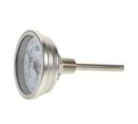 VALICLUD Termómetro de Vino de Acero Inoxidable 304 Rosca, Doble Metal Axial de 2 Pulgadas, Escala Clara y Resistente Corrosión, Adecuado para Elaboración de Cerveza y Control