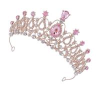 VALICLUD Tiara De De Cristal Brillante Para Niña Princesa Cumpleaños Accesorio De Fiesta De Boda