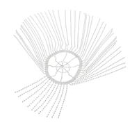 VALICLUD Tocado Borlas De Gemas De Imitación Diadema Brillante Para Mujer Decoración Lujosa Cabello Cadena Para y Fiestas Nocturnas