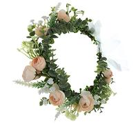 VALICLUD Tocado de Guirnalda de Novia Accesorio Cabello para Boda Fiesta o Compromiso Aro Pelo de Novia para Ceremonia