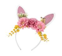 VALICLUD Tocado Floral de para Mujer Diadema de Pascua Accesorio de Fiesta Ligera Reutilizable Diseño para Cosplay y Celebraciones
