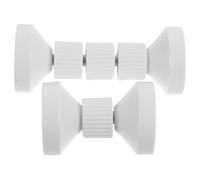 VALICLUD Tope de Cabecero de Cama Antivibración Ajustable Fijador de Armazón Resistente en Plástico Kit 2 Piezas Talla Mediana y Extragrande para Muebles y Hogar