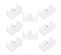 VALICLUD Tope de Silicona para Puertas Corredizas de Ducha, 8 Piezas Bloque Guía Anticolisión para Baño, Parachoques Inferior Resistente y Compatible Puertas de Ducha Corredera