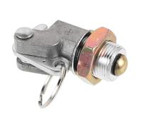 VALICLUD Válvula de Drenaje para Tanque de Aire de Aluminio Dorado Rendimiento Fiable, Compatible Cargadora y Montacargas para Evacuación Manual de Agua