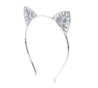 VALICLUD venda accesorios para el pelo de animales banda para el cabello de criatura diademas con orejas de gato Disfraz de orejas de gato precioso accesorio para el cabello pedrería