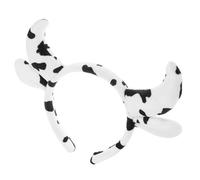VALICLUD Venda animal de cosplay de vaca cabezas de orejas de vaca accesorios de cosplay de vaca banda para el cabello lavar chico diademas de fiesta diademas de disfraces para mujer paño