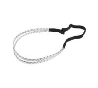 VALICLUD venda diademas de moda para mujeres diademas para chicas adolescentes diademas finas para mujer diademas elásticas para mujer envoltura de pelo cuero Silver