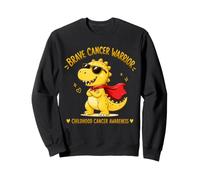 Valiente Cáncer Guerrero Infancia Concientización Lindo Dinosaurio Sudadera