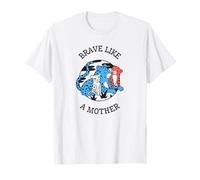 Valiente como una Madre (gráfico de Guepardo) Camiseta