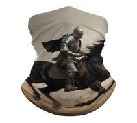 Valiente Guerrero Y Caballo Polainas De Cuello Protección Solar Bandana Unisexo Cuello Bufanda para Pesca Caza Cómodo Pañuelo De Cabeza