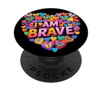 Valiente Soy Valiente Presente para EL Valiente PopSockets PopGrip Adhesivo