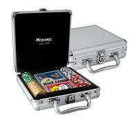Valigeta 100 chips 11,5 g alluminio Texas Hold'em Modiano