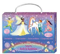 Valigetta Vesto le bamboline. Con adesivi. Ediz. a colori. Fate ballerine-Il regno incantato-Unicorni arcobaleno-Il regno delle sirene (Vol. 5)